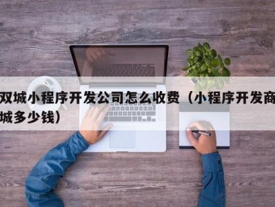 双城小程序开发公司怎么收费（小程序开发商城多少钱）