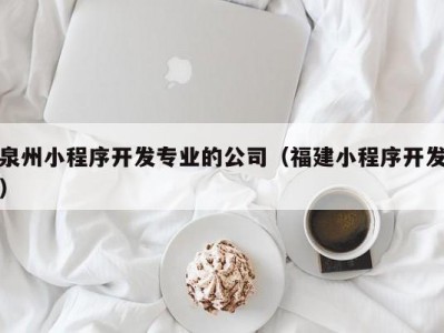 泉州小程序开发专业的公司（福建小程序开发）
