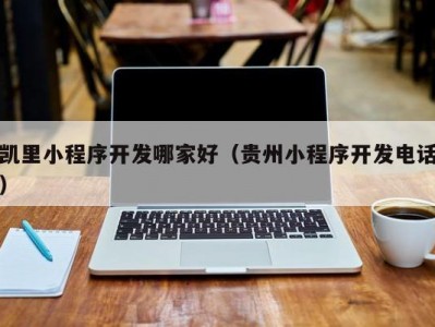 凯里小程序开发哪家好（贵州小程序开发电话）