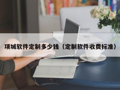 项城软件定制多少钱（定制软件收费标准）